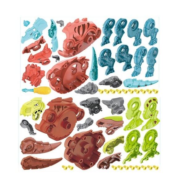 Dinosaur Toys Lot Take Apart with Drill Building Learning Set for Kids Boys - Picture 11 of 11